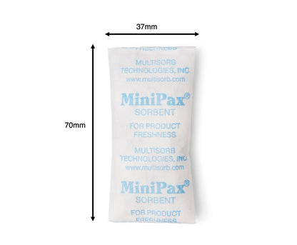 Multisorb MiniPax® Sorbent Packets. Pre Cut Silica Gel Packet Sizes