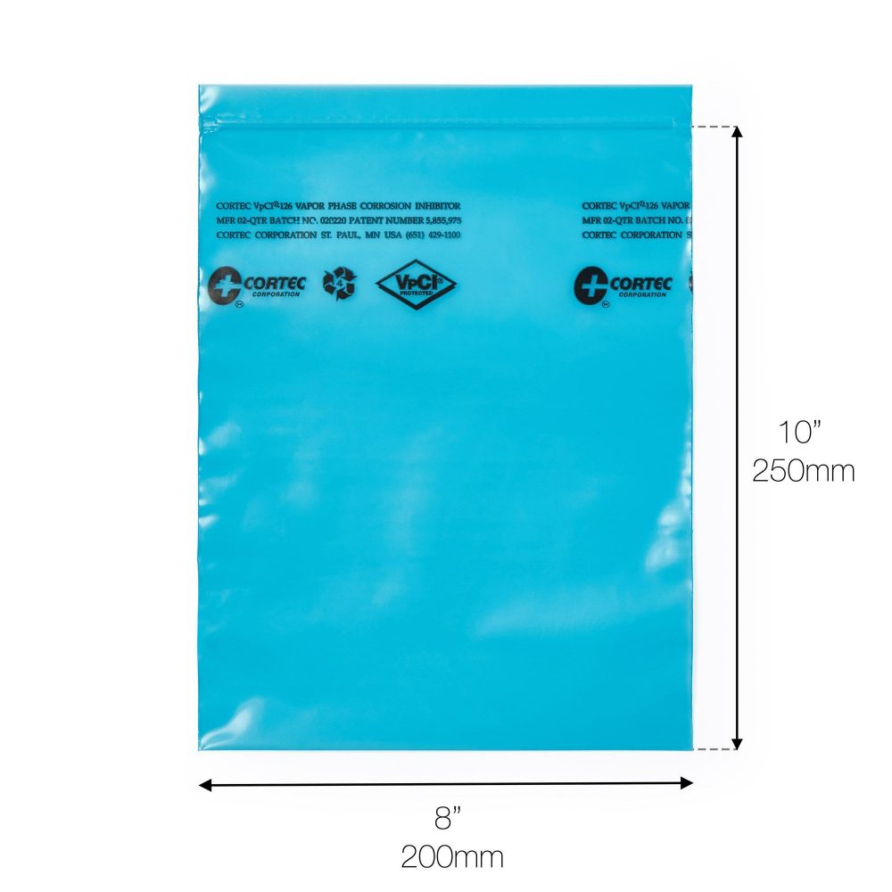 Medium Size Cortec VpCI® 126 Vapor Phase Corrosion Inhibitor VpCI® Zip Lock Bags