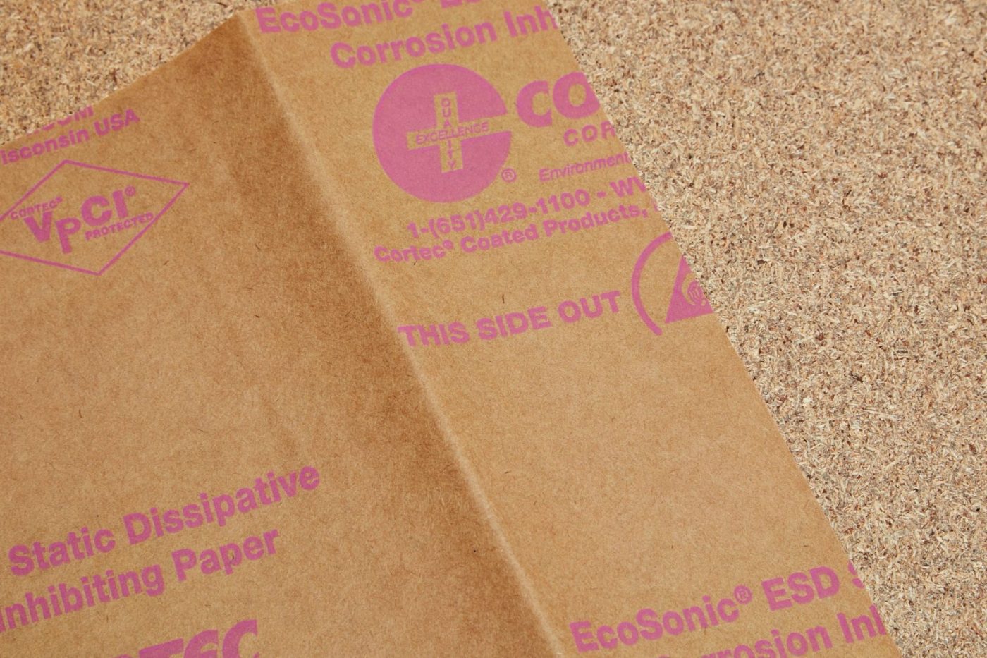 Cortec EcoSonic® ESD Anti Static Paper Powered by Nano-VpCI® | 36