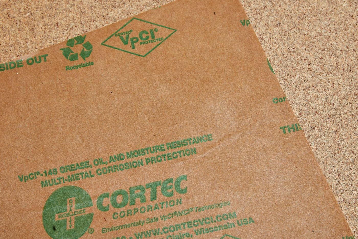 Cortec Oil Resistant Paper VpCI® 148 Grease Resistant Corrosion Inhibiting Paper. Valdamarkdirect.com