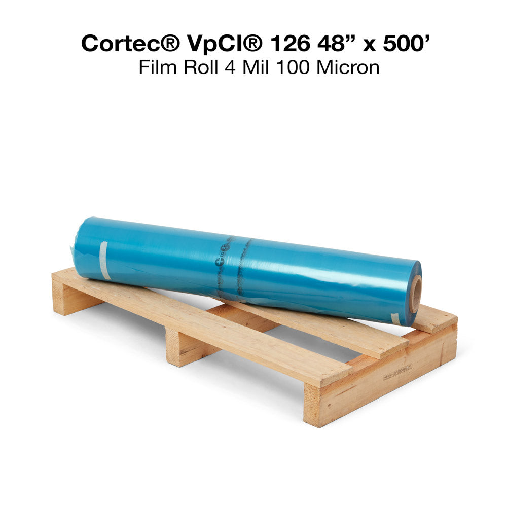 Cortec VpCI® 126 Vapor Phase Corrosion Inhibitor Shrink Film & Film Rolls Valdamarkdirect.com