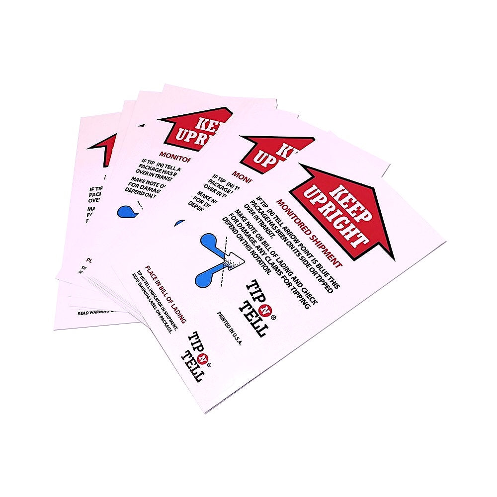 Tip N Tell® Labels Including Shipping Stickers. Shipping Tilt Indicator labels Valdamarkdirect.com